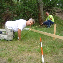 Uitzetten Kavel - juni 2007