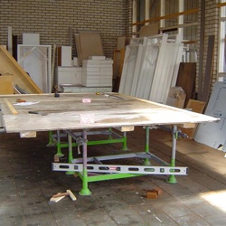 Voorbereidingen Timmerwerk juni 2007