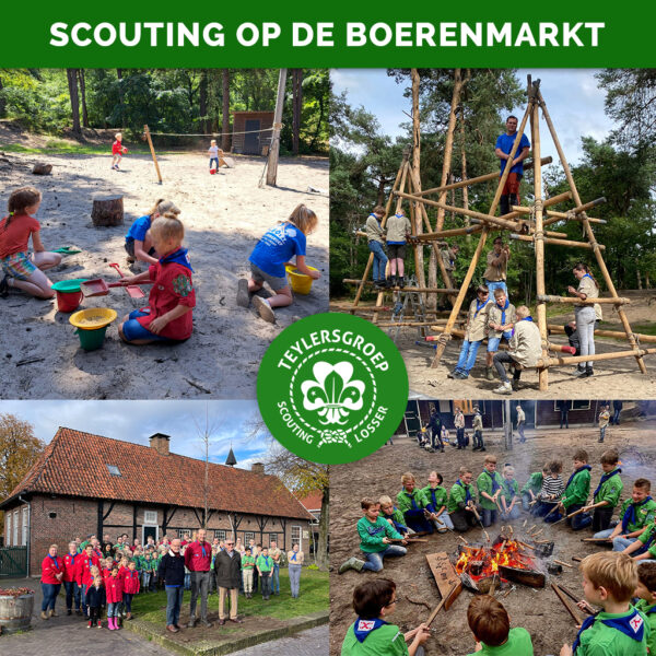 Scouting Teylers op boerenmarkt in Losser