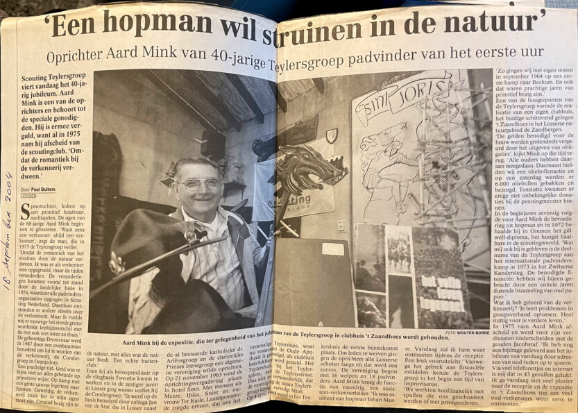 Artikel Hopman Aard Mink 40-jarig Jubileum 2004